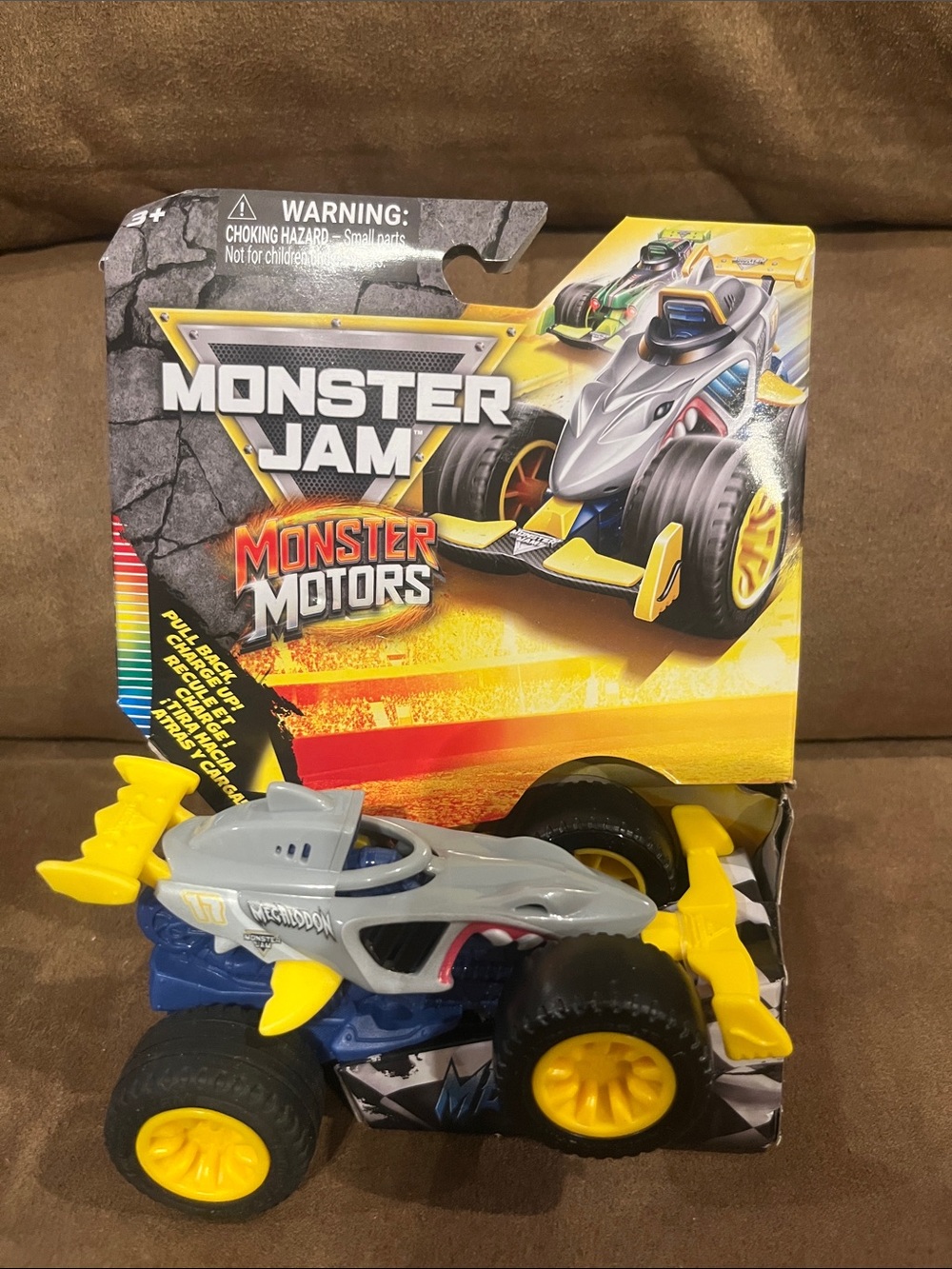 Monster Jam Monster Motors Yellow & Gray Shark Truck Toy by Monster Jam